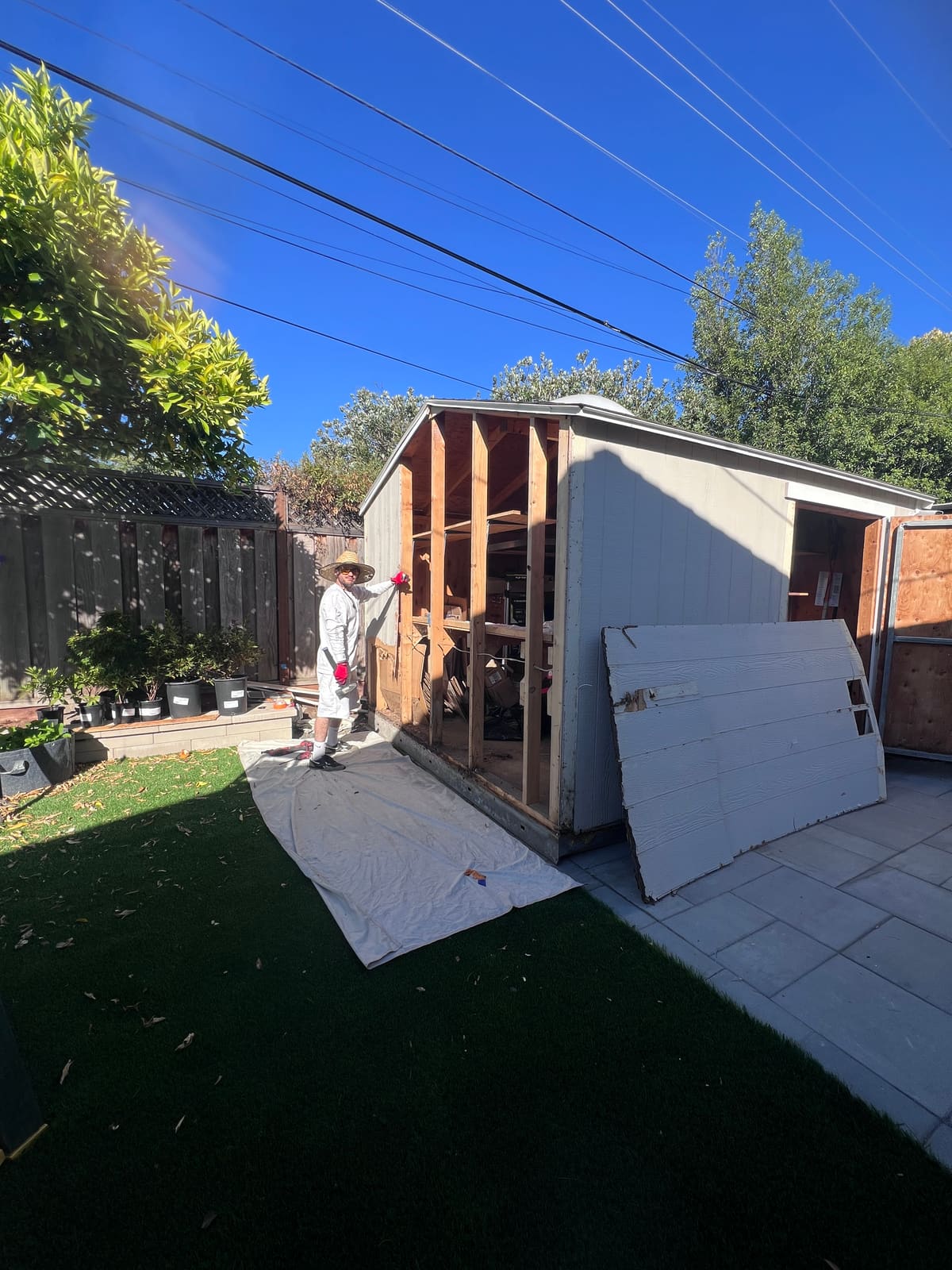 Exterior siding/trim replacement and fresh paint before