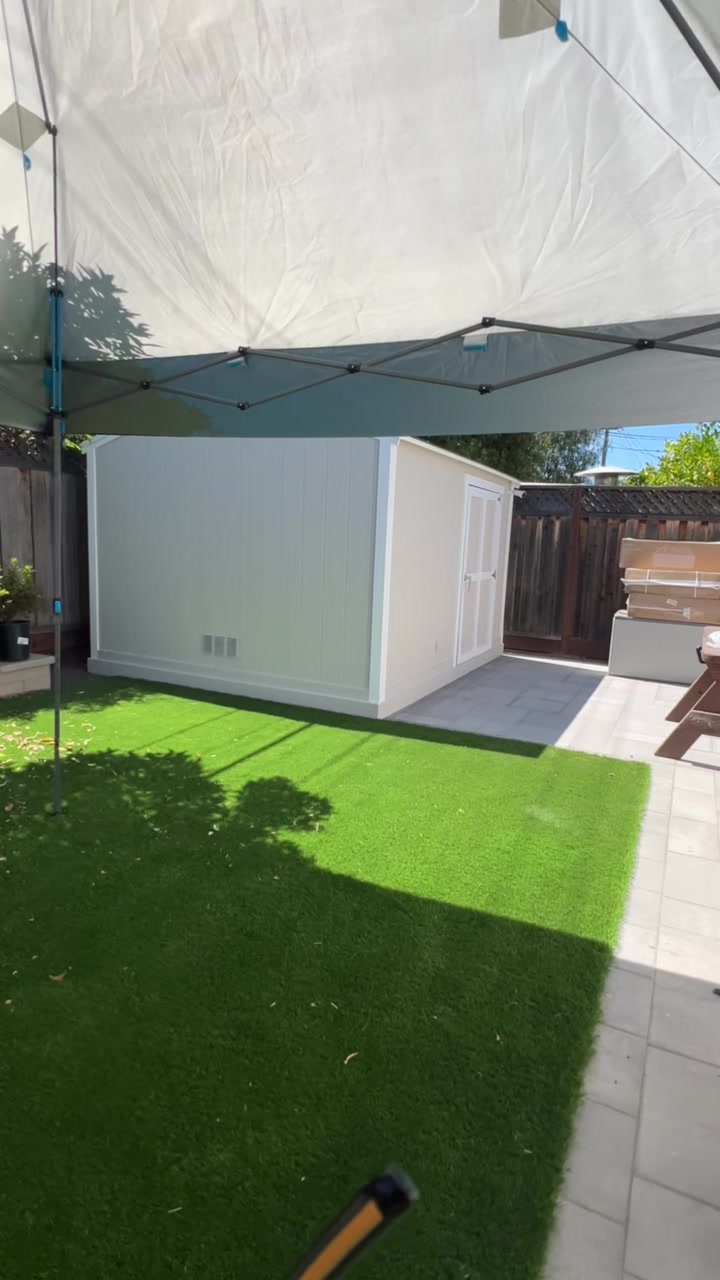 Timelapse of exterior prep and painting process — surface preparation, protection setup, and clean paint application